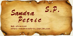 Sandra Petrić vizit kartica